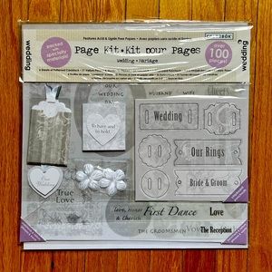Multiple Packages - Wedding Scrapbooking Kits & Stickers (See Photo)